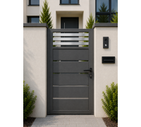 Современная металлическая калитка LINEA K120