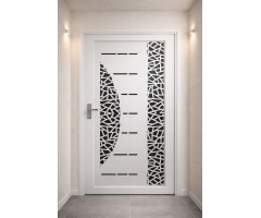 Современная металлическая дверь с декоративной NEXUS  K12