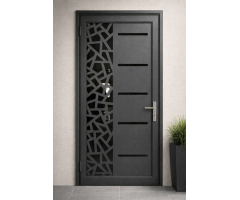 Современная металлическая дверь с декоративной  NEXUS К7